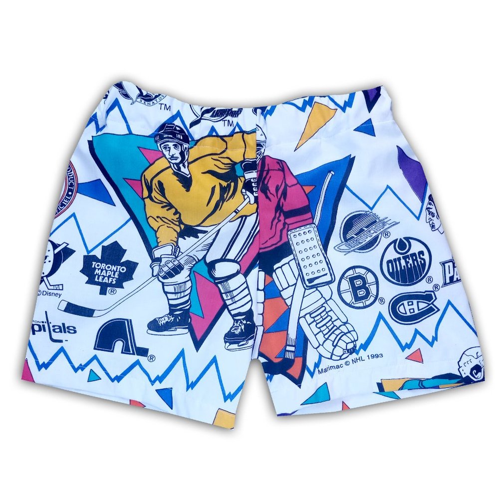 Vintage 1993 NHL TEAMS Custom Reworked Bennygonia Shorts - Picture 3 of 13